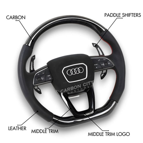 Audi Q/RS 2023 Style Customizable Steering Wheel