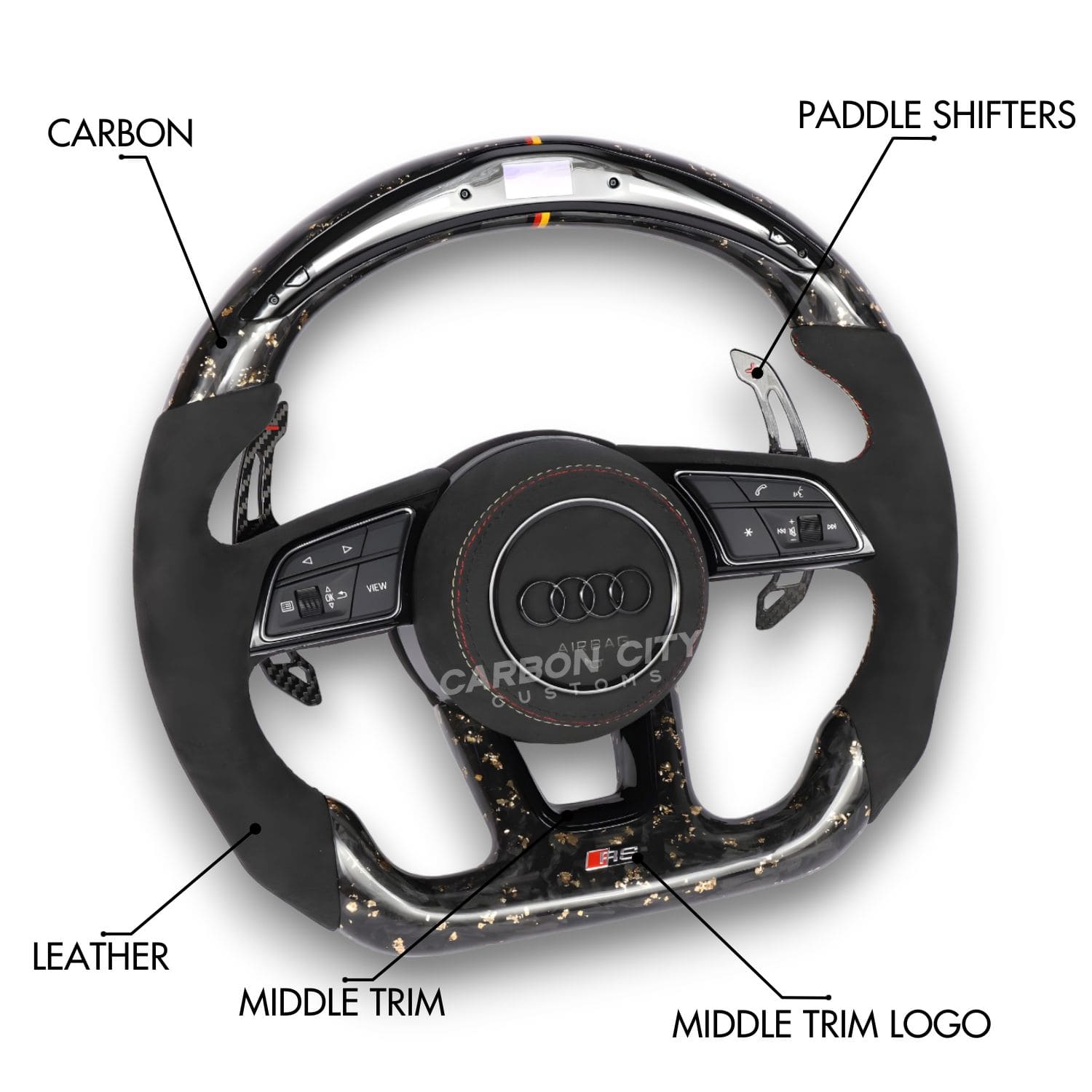 Audi RS Style Customizable Steering Wheel