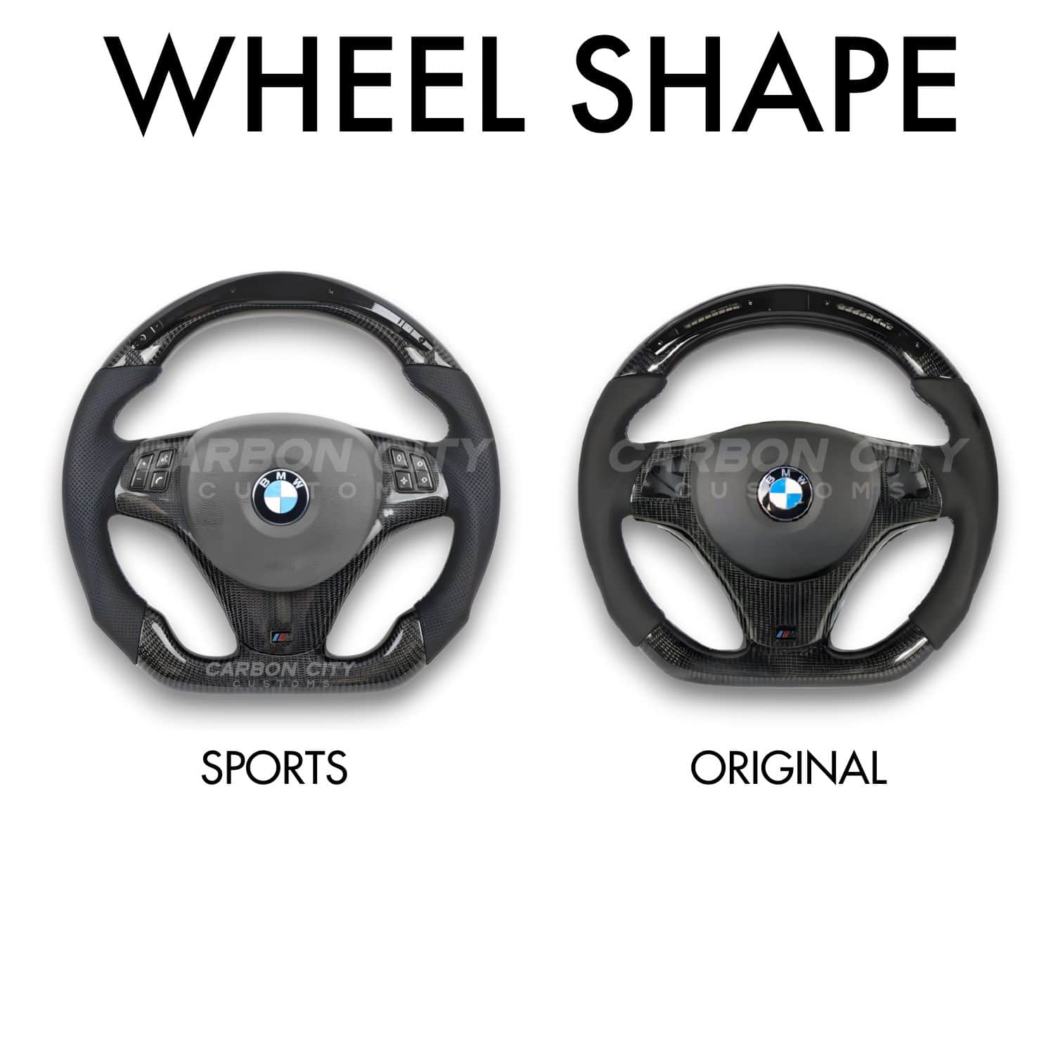BMW E9X Style Customizable Steering Wheel